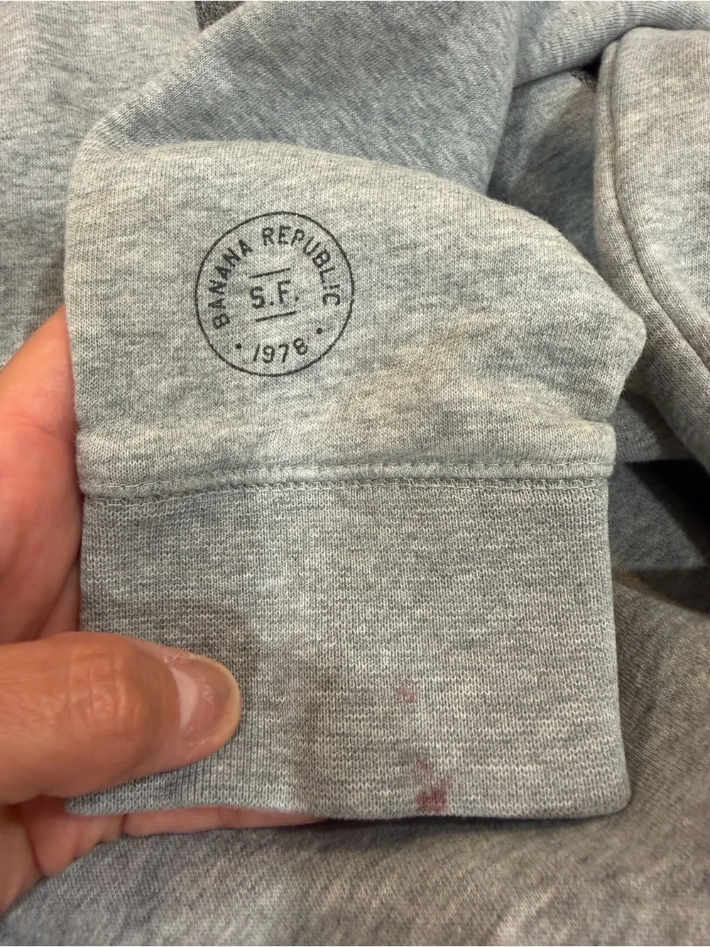 Banana Republic Men's Crewneck Sweatshirt with BR Logo